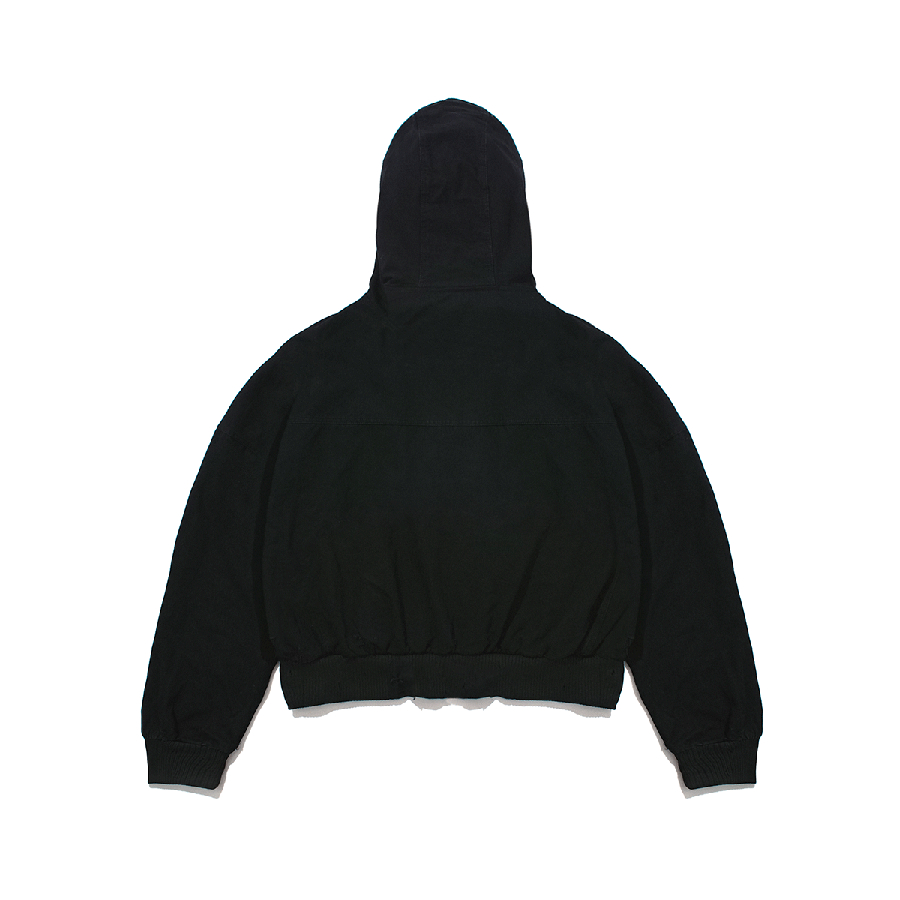 ÁO KHOÁC BOXY KAKI RÁCH FULLZIP / Boxy Ex-Mix Zip Hoodie Fullzip