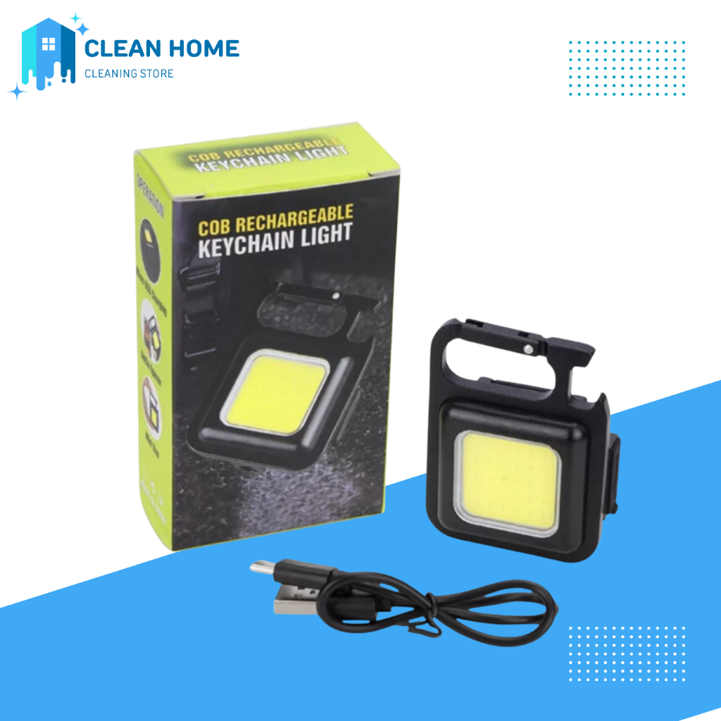 Đèn Led Mini Siêu Sáng COB, Đèn Pin Móc Chìa Khóa Đa Năng, Kiêm Dụng Cụ Mở Bia, Thiết Kế Nhỏ Gọn, Sạc Pin Tiện Dụng