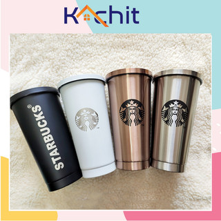 Cốc giữ nhiệt starbucks 500ml/750ml chất liệu inox 304 kèm ống hút inox và túi đựng tiện lợi, cốc giữ nhiệt starbucks