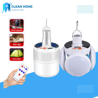 Đèn tích điện 4 cánh siêu sáng tích hợp sạc năng lượng mặt trời công suất tối đa 150w 5 chế độ sáng bảo hành 6 tháng