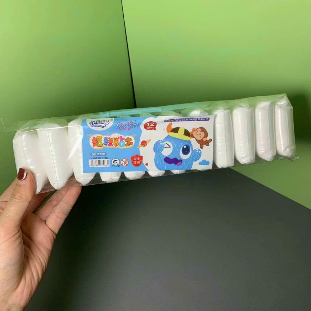 Đất sét Nhật tự khô trắng cho học sinh