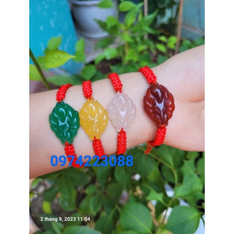 VÒNG TAY TÌNH DUYÊN MẶT ĐÁ HỒ LY 9 ĐUÔI