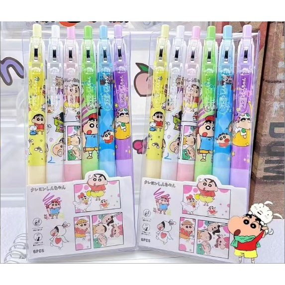 Bút bi bấm shin BBB31 cậu bé bút chì bangtan cute dễ thương