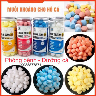 Muối kháng khuẩn dạng viên nén có 4 màu cho cá cảnh - 20 viên - HÀNG CÔNG TY