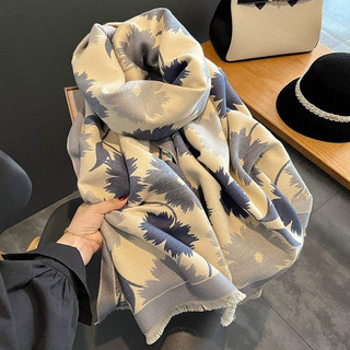 Khăn choàng dạ hoa cao cấp - Quà tặng