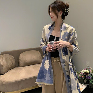 Khăn choàng dạ hoa cao cấp - Quà tặng