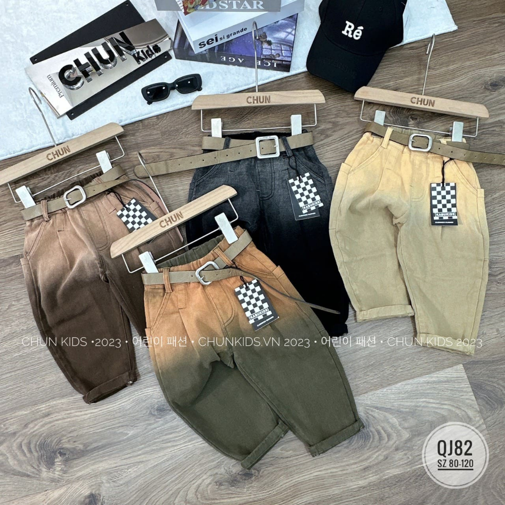 QJ82 - QUẦN JEAN ombre túi sau thụng - 8950 cho Bé