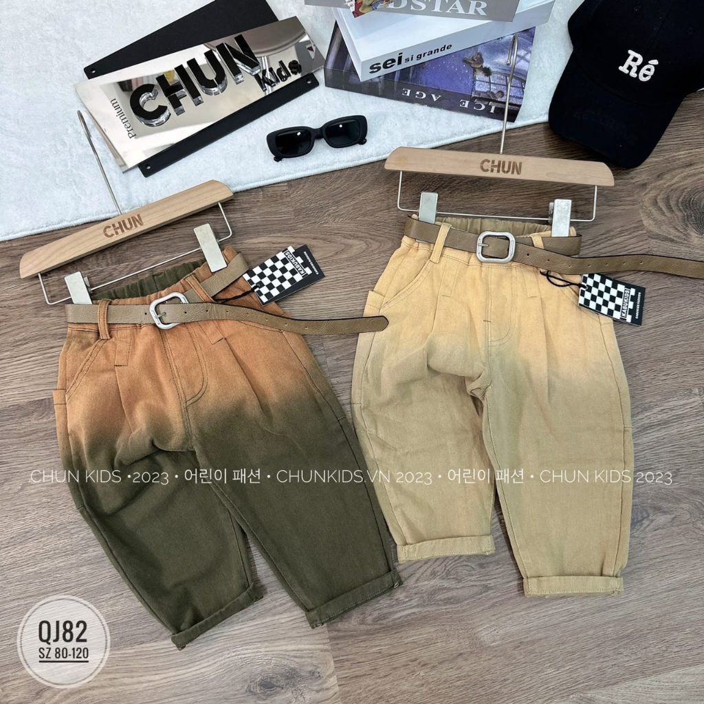 QJ82 - QUẦN JEAN ombre túi sau thụng - 8950 cho Bé