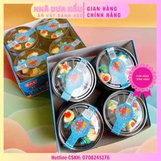 Sỉ - Lốc 20 vỉ kẹo dẻo 3D hình hải sản thủy cung/ trái cây Atlantis Hongkong vỉ 18gam
