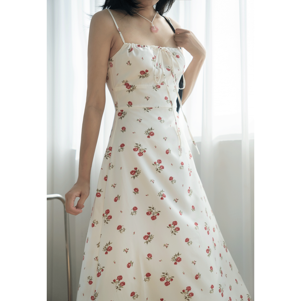 Váy 2 dây rút ngực Naked By V -  Blueberry Dress