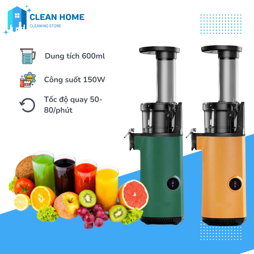 Máy Ép Chậm Mini Chính Hãng, Máy Ép Hoa Quả, Rau Củ Quả Tại Nhà Đa Năng XILANPU Công Suất 150W, Bảo Hành Lỗi 1 Đổi 1