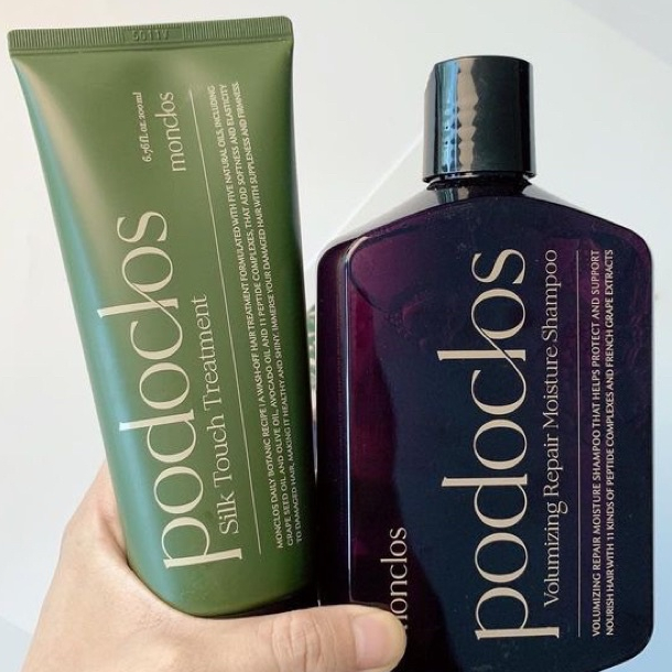 COMBO DẦU GỘI XẢ CHỐNG RỤNG TÓC, HƯƠNG THƠM QUÍ PHÁI HÀN QUỐC PODOCLOS HAI CHAI XẢ GỘI