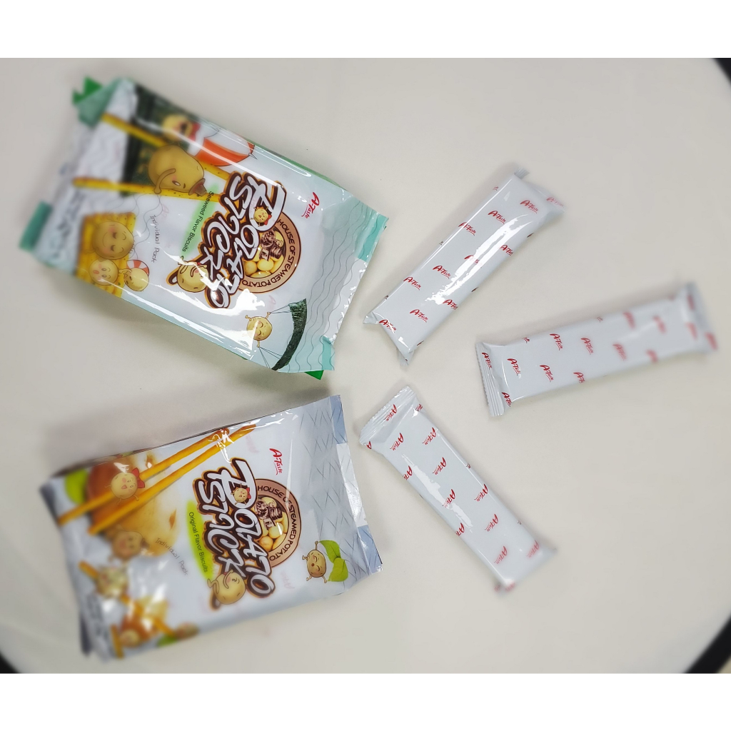 Bánh A-Taste 100% khoai tây potato que và thin cracker 4 vị mặn giòn