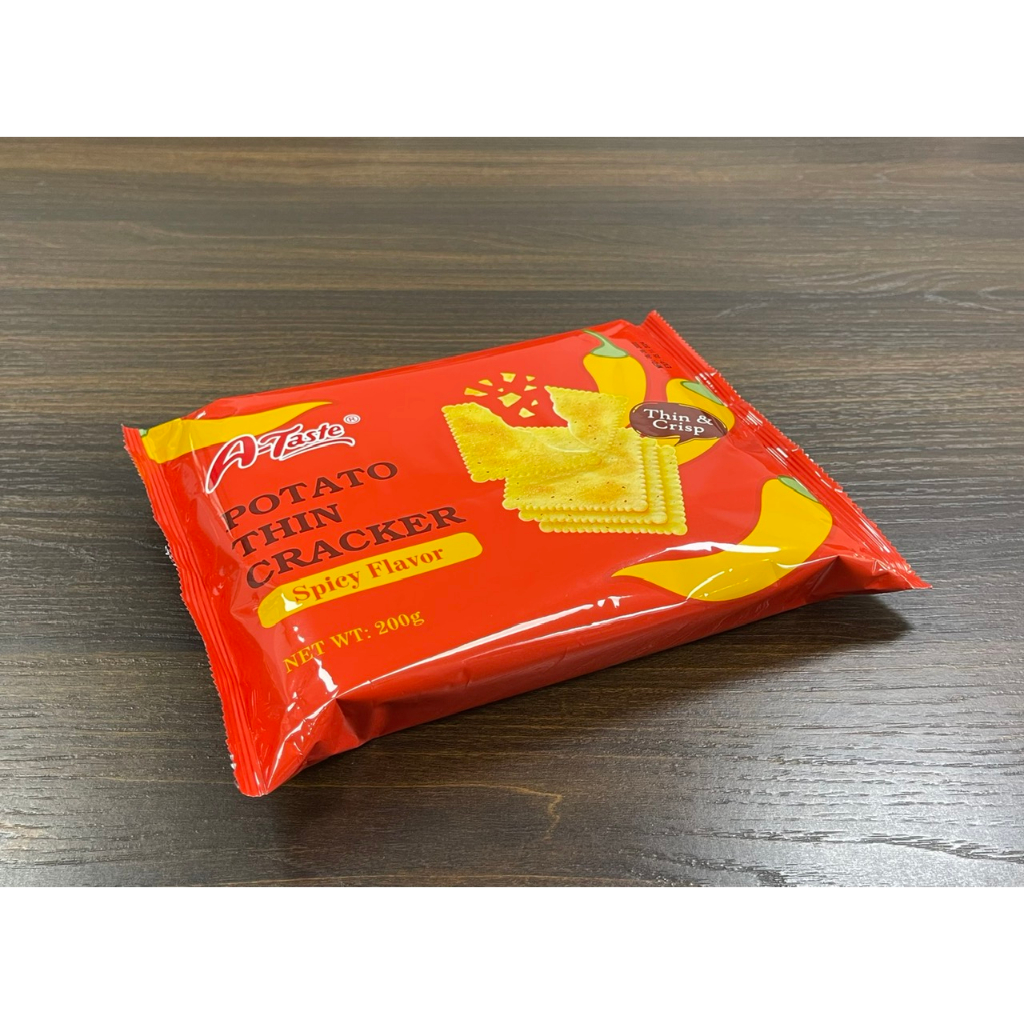 Bánh A-Taste 100% khoai tây potato que và thin cracker 4 vị mặn giòn