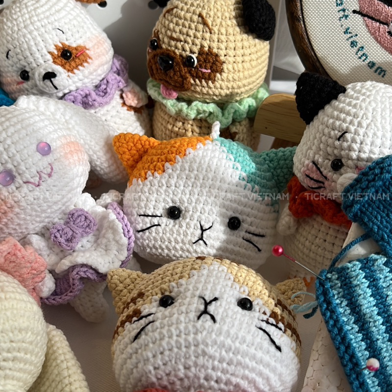 LEN BABY YARN LOẠI 1 CHÍNH HÃNG móc thú bông bảng màu đa dạng