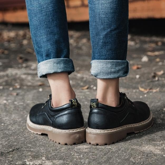 Giày Boot Nam Cổ Thấp Đế Khâu 2 Màu RITI GN440