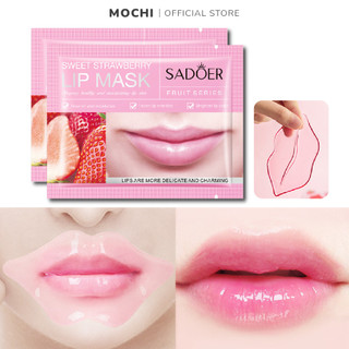 Mặt Nạ Môi Collagen Dâu Dưỡng Da Môi Mềm Mịn Cấp Ẩm Giảm Nứt Nẻ Giảm Thâm Mask Nội Địa Trung