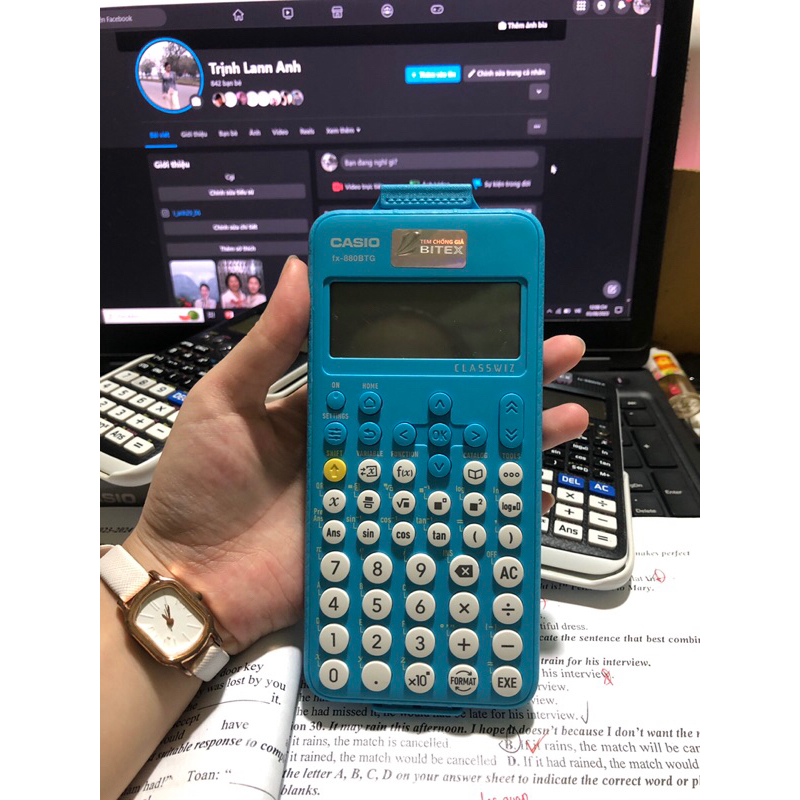 Máy tính casio 580 ,880 new chuyên dụng cho học sinh sinh viên