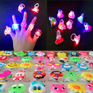 Combo Nhẫn phát sáng Đèn Led trong bóng tối nhiều màu cho bé