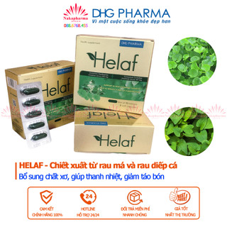 HELAF Dược Hậu Giang - DHG Pharma từ rau má, diếp cá | Giảm táo bón, trĩ, giúp thanh nhiệt giải độc, nhuận tràng