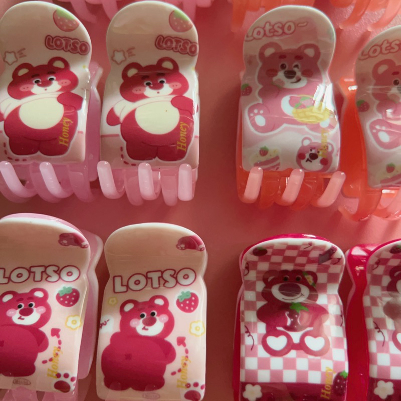 Kẹp tóc càng cua in hoạ tiết gấu Hot trend hàng Honey