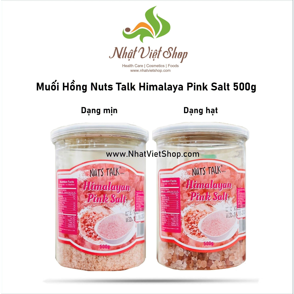 Muối Hồng Nuts Talk Himalaya Pink Salt 500g