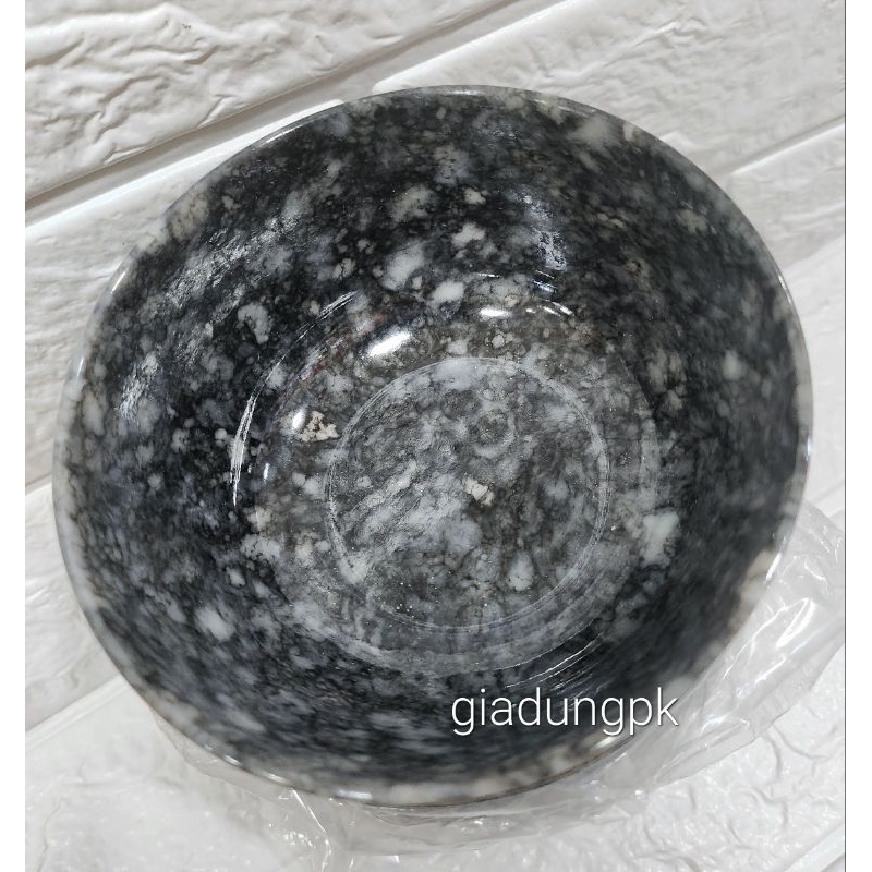 Combo 10 chén cơm vân đá đen nhựa melamine sang trọng giá siêu rẻ