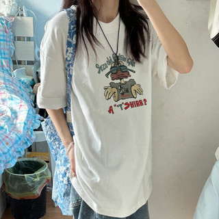 FOCUS local brand retro Trắng áo phông nữ bigsize unisex áo thun basic 100%cotton