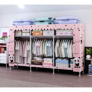 tủ đựng quần áo vải loại 1,3 buồng đựng quần áo khung thép siêu bền 1m5
