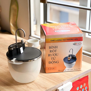 Máy Rót Rượu Cảm Ứng Tự Động Thông Minh - Bình Rót Rượi Zo Zo Cao Cấp, Bát Rót Rượu Tự Động