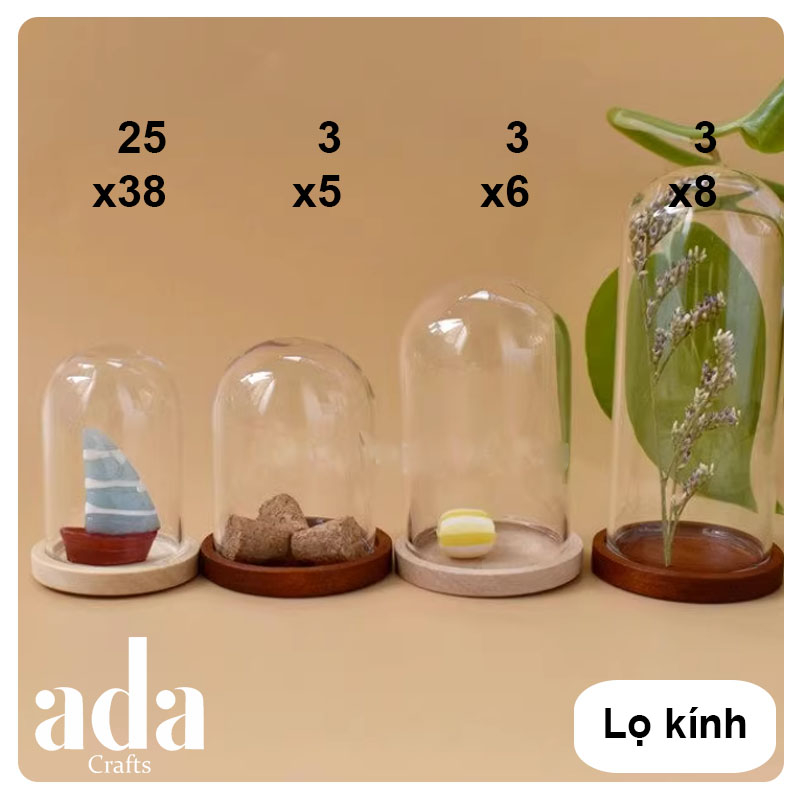 Lồng Kính Thủy Tinh Mini Trang Trí  - ada.crafts