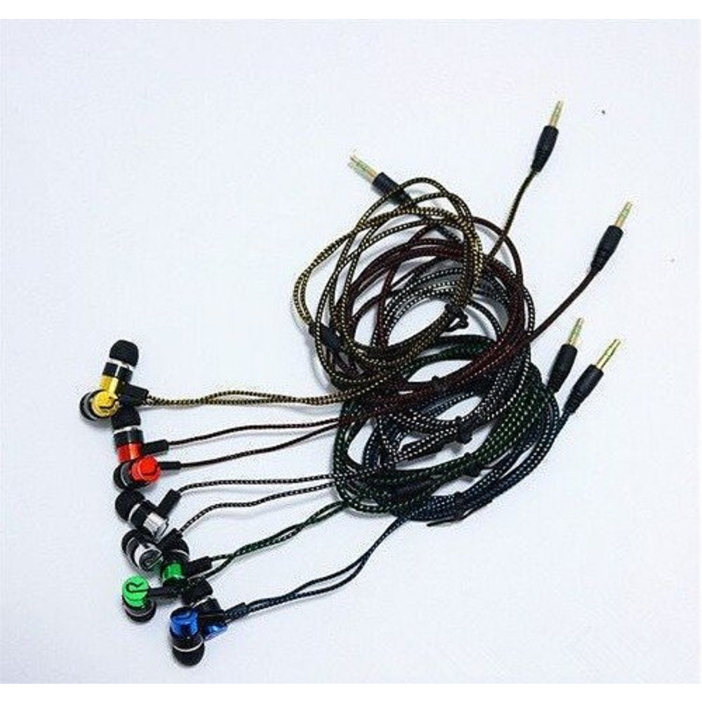 Tai Nghe Nhét Tai Mp3 / MP4 Có Micro Jack 3.5mm Cho Điện Thoại