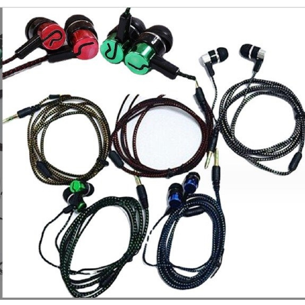 Tai Nghe Nhét Tai Mp3 / MP4 Có Micro Jack 3.5mm Cho Điện Thoại