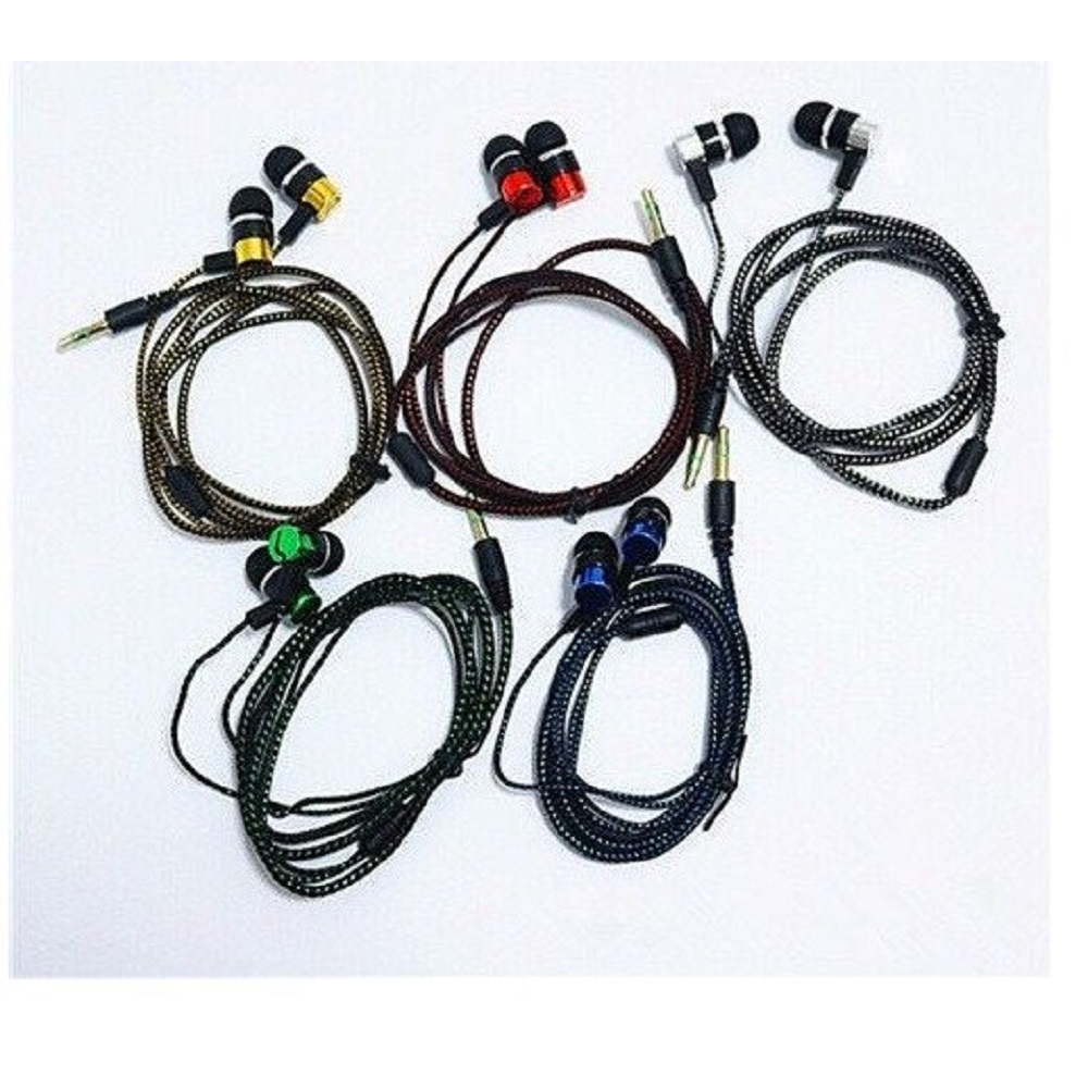 Tai Nghe Nhét Tai Mp3 / MP4 Có Micro Jack 3.5mm Cho Điện Thoại