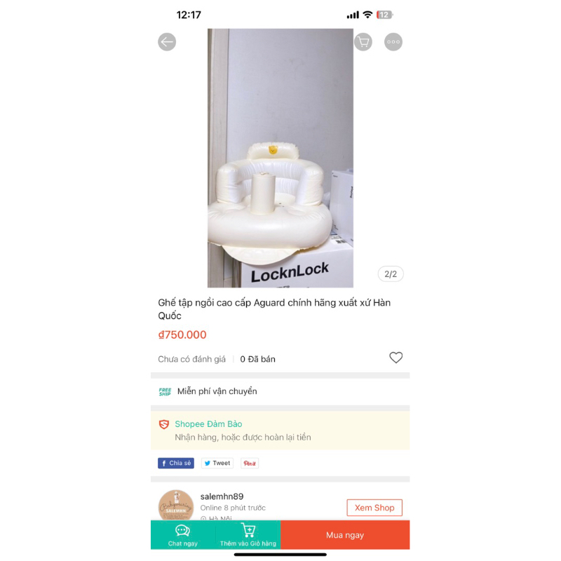 Thanh lý ghế hơi tập ngồi aguard chính hãng hàn quốc