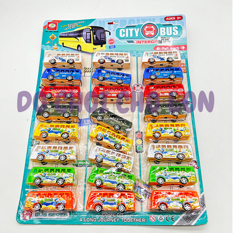 Đồ chơi mô hình xe buýt 1 xe City Bus bằng nhựa chạy trớn 399-354B