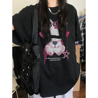 FOCUS local brand retro Đen áo phông nữ bigsize unisex áo thun basic 100%cotton