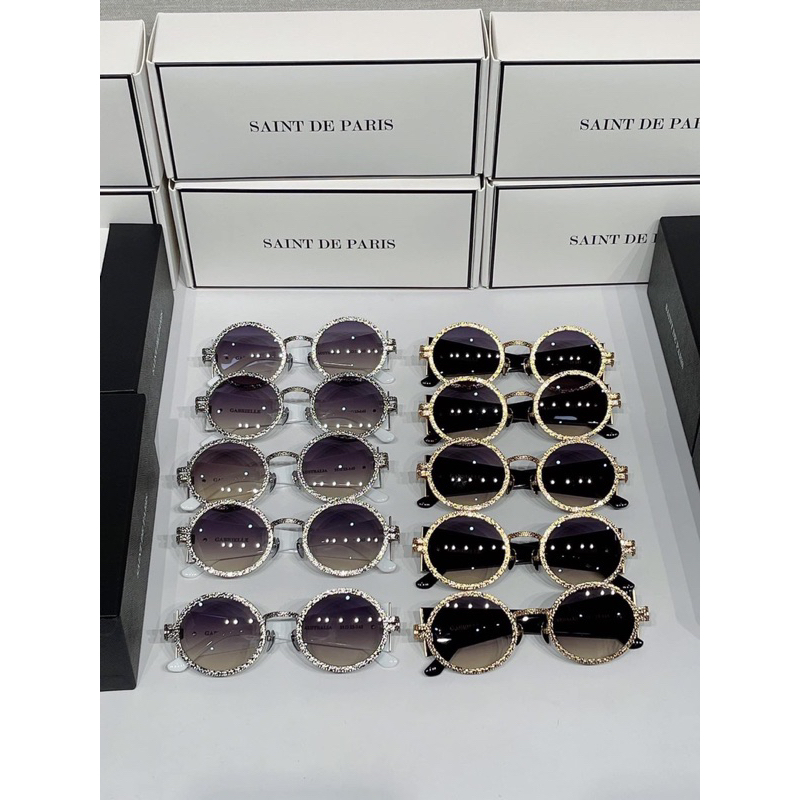 Kính mắt SAINT mắt tròn vintage cao cấp paris tặng kèm Fullbox