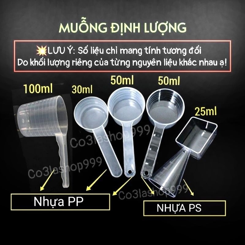 Muỗng định lượng, đo lường chất lỏng,gia vị nguyên liệu nhiều mẫu