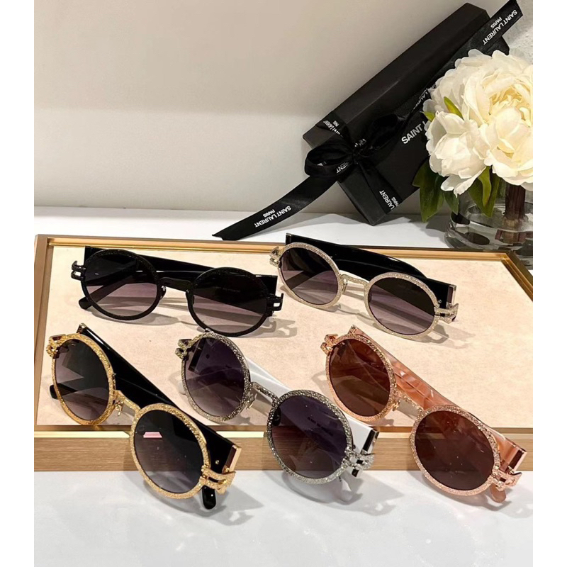 Kính mắt SAINT mắt tròn vintage cao cấp paris tặng kèm Fullbox