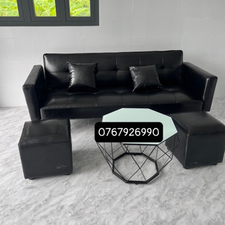 Bộ sofa bed - ghế sofa bed , sofa phòng tiếp đón khách black color siêu bền - bh 12 tháng