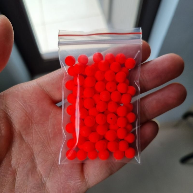 Gói 100 Hạt Nổi Bolie 6.5mm.Tặng Kèm Dây Buộc Hạt. Boli, Xốp Lăng Xê, Sốp Lăng Xê.