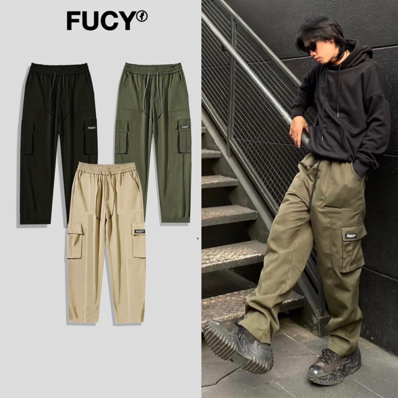 Quần Kaki túi hộp basic ống rộng lưng thun bigsize nam nữ đều mặc được Cargo Pants V1 Local brand