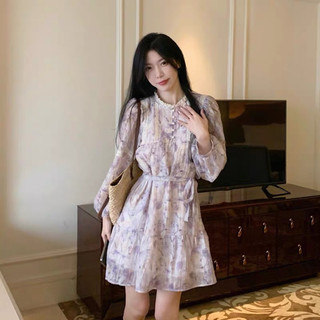 Váy voan hoa tiểu thư phong cách dễ thương