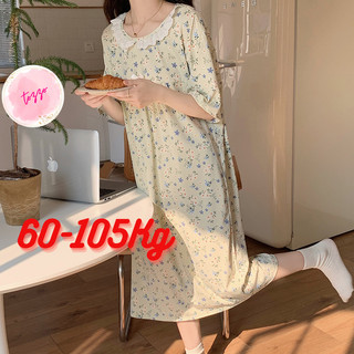 Váy ngủ bigsize đầm ngủ nữ 50-90Kg mặc nhà mùa hè dáng suông hoa nhí dễ thương TOZZO VS03