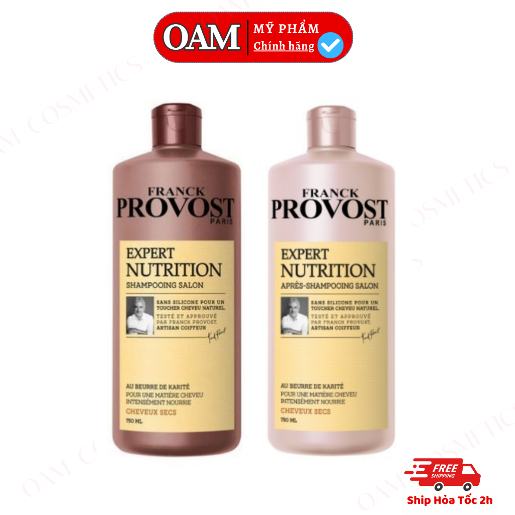 Dầu gội cặp chính hãng Provost Franck Paris Pháp dưỡng tóc, phục hồi tóc hư tổn, shampoo mượt tóc, dầu gội đầu, dầu cặp