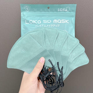 Khẩu trang 5D Loka mask có giấy kháng khuẩn  thùng 100 cái