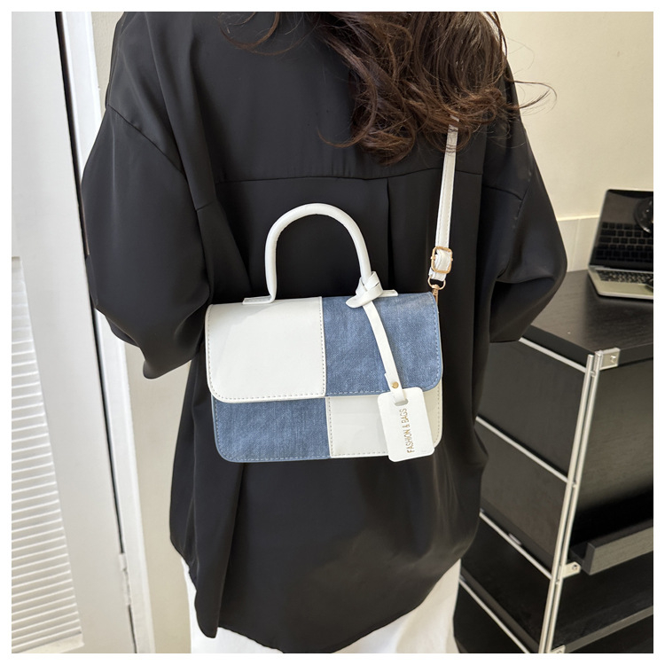 Túi xách nữ đeo chéo túi đi làm bình thường túi đeo vai đơn giản thời trang 2023 mới túi vuông nhỏ Món quà sinh nhật