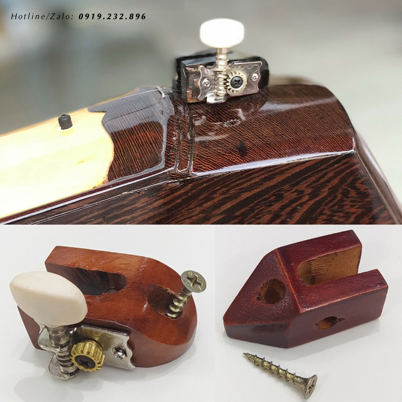 Khóa Vặn Đàn Bầu - Trục Khoá Lên Dây Đàn Bầu - Nhập Tận Xưởng Sản Xuất Đàn Bầu VN