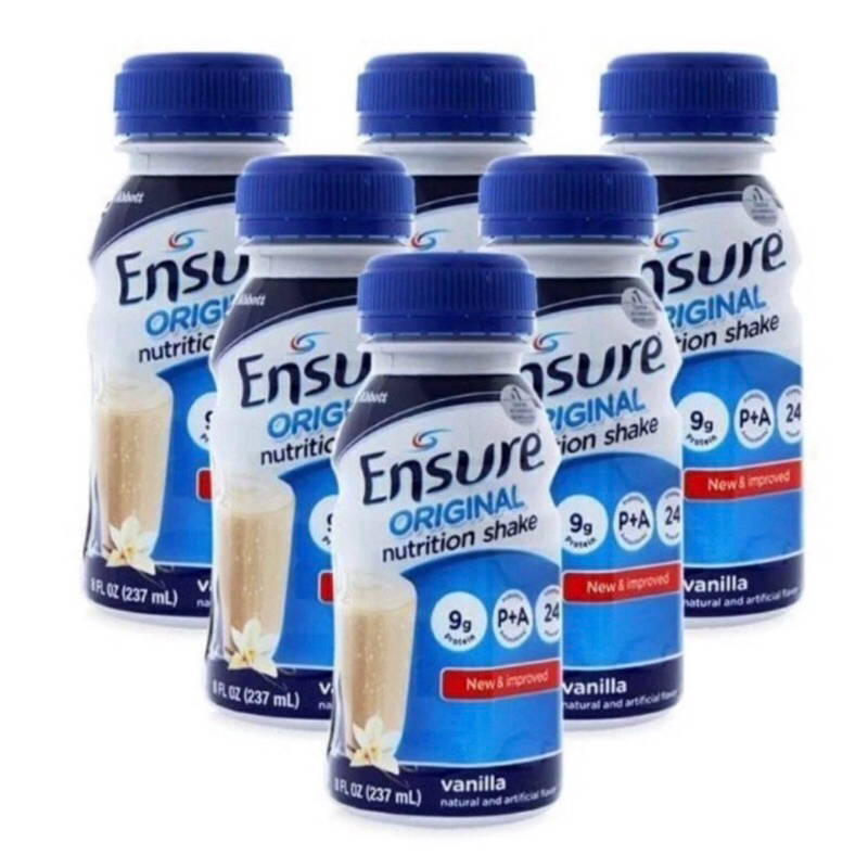 Sữa Ensure dạng nước 237ml lốc 6 chai.